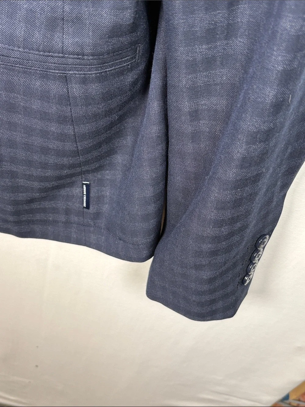 ARMANI EXCHANGE A/X New Men's Navy Grid Two Button Blazer size 46